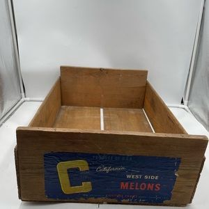 California west side melons couture farms crate advertising box